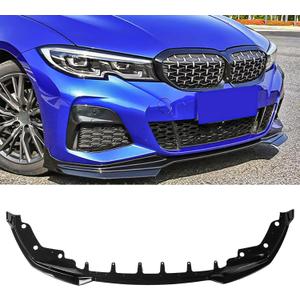 Gloss Black Front Bumper Lip Compatible with 3 Series G20 2019-2022, Splitter Spoiler Diffuser Protector Wing Body Kit for BMW 330i 2019-2022, M340i/M340i xDrive 2020-2022