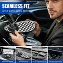 Mobile Phone Bracket Anti-Slip Mat,Universal Fit Anti-Slip Mat,Multifunction Car Dashboard Mat with Temporary Parking Number,360° Rotating Adjustable Phone Holder (Black-Brown)