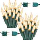 BrizLabs 600 Count Christmas Lights, 139.2ft Soft White Incandescent String Lights, Clear Christmas Light String Connectable, 120V UL Certified Mini Light Set for Indoor OutdoorTree Party Home Decor