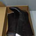 DREAM PAIRS Womens Cowboy Boots Wide Calf Comfortable Pull On Zipper Chunky Heel Pointed Toe Embroidered Western Cowgirl Knee High Boots Girls Ladies Retro Tall Boot, 9 1/2