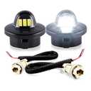 D-Lumina LED License Plate Light Tag Lamp with Socket Wiring Harness for Fo-rd F150 F250 F350 F450 F550 Super Duty Ranger Explorer Bronco Excursion Expedition, Powered by 3-SMD 6500K White, Pack of 2