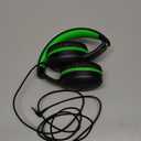 UKELALA Green Wired Headphones for Boys Portable On Ear Youth Headphones for School Airplane Travel Lightweight Portable Compatible with Pad Computer Laptop for Adults Student Children Girls Kids