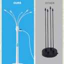 Stand Misters for Outside Patio with Adjustable Riser Tube (up to 46in) - 5 Brass Nozzles and 26FT Line Standing Misting Cooling System for BBQ, Patio, Pool, and Water Activities