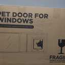 Sliding Cat Door for Window, Fits 22"-28.5" Width Window, 1-Min Install | Aluminum Frame + HD Glass | Weatherproof Design | Magnetic Closure Window Cat Door Insert, Adjustable Pet Door Window for Cats