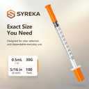0.5ml 31G 5/16" 100 Pack, Laboratory Tool, Thin Wall Smooth Flow Clear Marks