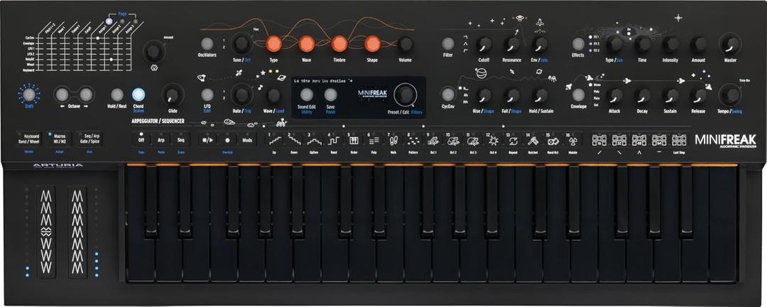 Arturia MiniFreak Stellar  37 Key Polyphonic 6-Voice Hybrid Synthesizer Keyboard