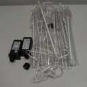 2 Pack Christmas Decorations Lights Outdoor, Extendable Meteor Shower Lights with Timer, Total 384LED 30cm 16 Tubes Indoor Outdoor Snow Cascading String Light for Xmas Garden Party Decor (Cool White)