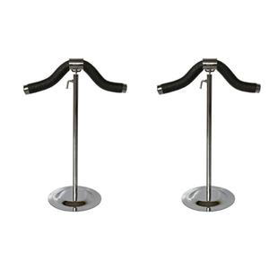 Infant Clothes Display Stand: 2pcs Display Metal Hanger Stainless Clothes Stand Dress Showing Storage Steel Support Girl Clothing Dress Stand, Black And Purple