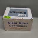 Ziruma Non-Toxic 1.5 cup Glass Food Storage Containers with Lids - Overnight Oats, Plastic Free Meal Prep, Reusable, Airtight, Microwave and Freezer Safe, 4 Pack