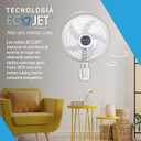 Taurus Bolt 16 Wall Mount Fan with Remote | Powerful Quiet Oscillating Wall Fan for Bedroom, Kitchen & Office | 3 Speeds, EcoJet More Airflow and Noiseless, Easy Installation, 284.5 square inches