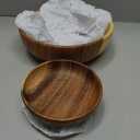 Acacia Wood Salad Bowl Set, 3-Piece Natural Solid Wood Serving Bowls, Handcrafted & Hand-Polished, Wooden Salad Bowls for Kitchen & Dining for Pasta, Yogurt, Fruit, Snacks & Gift Giving