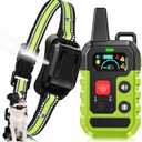 Citronella Training Collar for Dog [No Spray Refill] Spray Dog Training Collar with Beep/Vibration/Spray 4 Mode & 6 Adjustable Sensitivities IPX7 Waterproof Safer Bark Collar for L/M/S Dogs