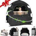 Sleep Tent for Pack N Play, Baby Sleep Tent One-Click Assembly Effective Light Blocking Tent for Kids, Breathable Sleep Pod, Mini Crib and Pack N Play Light Blocking Tent for Babies and Toddlers (Black)