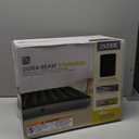 Intex 64763E Dura-Beam Standard Downy Air Mattress: Fiber-Tech – Queen Size – Built-in Foot Pump – 10in Bed Height – 600lb Weight Capacity