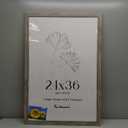 Fun Memories 24x36 Poster Frames, 24x 36 Solid Wood Picture Frame, Picture Frame 20x30 with Mat or 24 x 36 Without Mat, 24" x36" Large Poster Frame with Tempered Glass for Wall Mount, Grey