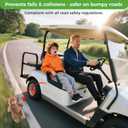 10L0L 2/3-point Golf Cart Seat Belts, 42" Retractable Belts with Bracket Street-Legal Upgrades Fits Most (2+2) /(4+2) Passenger for Yamaha EZGO TXT RXV Club Car DS Golf Carts Front/Rear Seat, 35 Inch x 6.9 Inch