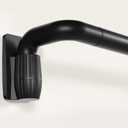 Curtain Rods for Windows 48 to 84 Inches, Quick-Release 1" Adjustable Blackout Curtain Rods, Heavy Duty, Wrap Around Matte Black for Bedroom, Living Room