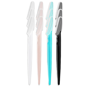 Dermaplane Razor For Women Men Eyebrow Razors Dermaplaning Tool For Face Shaver Home Hair Beauty blade Trimmer Microblades Peach Fuzz Remover micro dermabrasion facial tool 12pcs