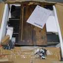 HOOBRO 3-Drawer File Cabinet, Wooden Under Desk Filing Cabinet, fits A4/Letter Size for Home Office, Small Rolling Storage Drawer Chest, Printer Stand with Drawers, Rustic Brown and Black BF02WJ01G1