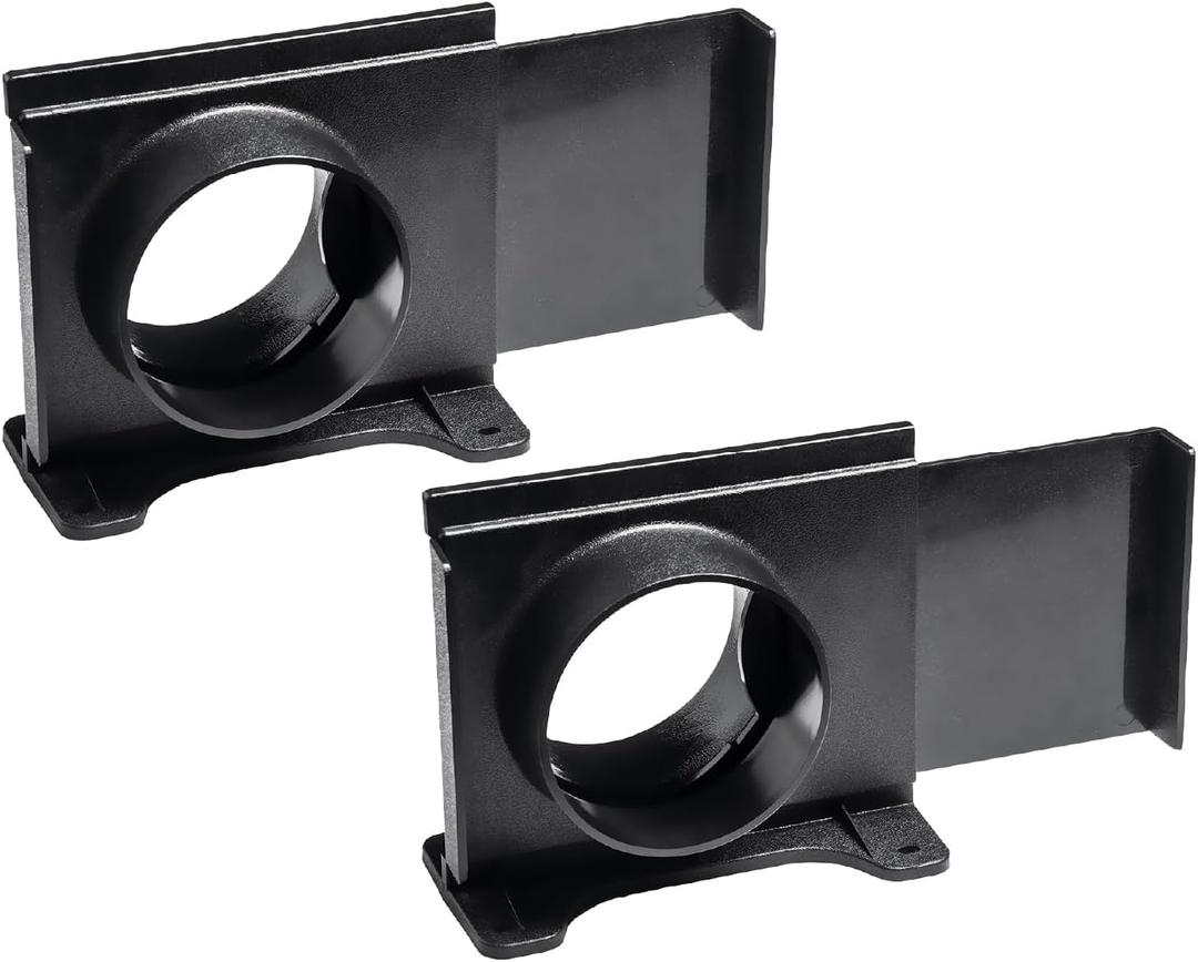 POWERTEC 70357-P2 4 Inch Wall Mounting Blast Gate with Bracket for Dust Collector, Dust Collection Fittings, 2 Count, Pack of 1