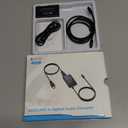 eSynic Professional eARC Audio Extractor-Only Work for HDTV ARC/eARC Ports-192KHZ ARC to Optical Audio Adapter-Easy to Setup-7ft Long-Dolby5.1 & DTS 5.1 Formats-from HDTV to Optical Soundbar-No CEC