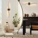 Wireless Wall Sconces Set of Two, Dimmable, 3CCT, Up to 65H Runtime, 31.5 inches
