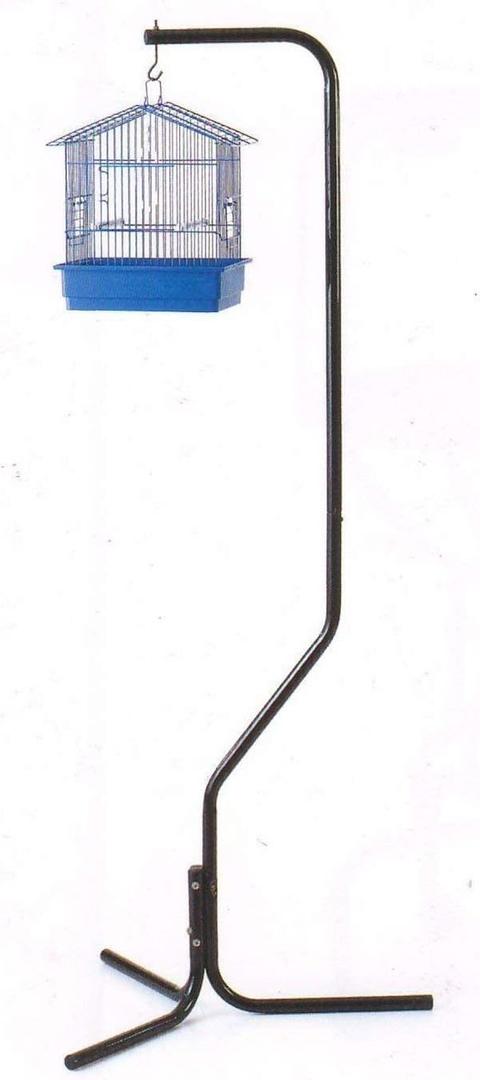 Pet Products Tubular Steel Hanging Bird Cage Stand with Metal Hook
