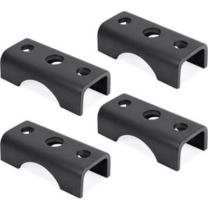 Lonffery Trailer Axle Spring Perch Seats for 2-3/8" Round Axles, Supports 3500lbs Trailer Axle, 4-Pack for Tube Mount