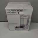 Sfozstra Dog Water Bowl Dispenser: 6L Large White Gravity Stainless Steel Bowl - Without Filter - Pet Feeder for Pets Indoor/Outdoor Use by Owners