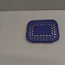 LunchBots Medium Trio II Snack Container - Divided Stainless Steel Food Container - Three Sections for Snacks On the Go - Eco-Friendly, Dishwasher Safe, BPA-Free - Stainless Lid - Blue Dots
