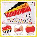 79Ft Cartoon Mouse Bulletin Board Borders Red Yellow Black Dot Bulletin Board Decorations Mouse Color Trim Border Decor Cartoon Mouses Border Stickers for Back to School Classroom Party Wall Decor