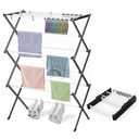 KeingGcopr Foldable Drying Rack Clothing, Clothes Drying Rack Collapsible Indoor, Dryers for Laundry - 40" x 28.8" x 14.2", Space Saving Indoor&Outdoor, White-1pack