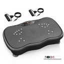 Vibration Plate Exercise Machine, Vibration Plate for Lymphatic Drainage, Whole Body Vibration Platform Portable Home for Weight Loss Muscle Toning & Fitness. (Black housing)