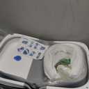 Baby Bathtub,Collapsible Baby Bath Tub with Soft Cushion & Thermometer, Space Saving Foldable & Travel Newborn Bathtub for Infant to Toddler 0-36 Months, Frog Gray