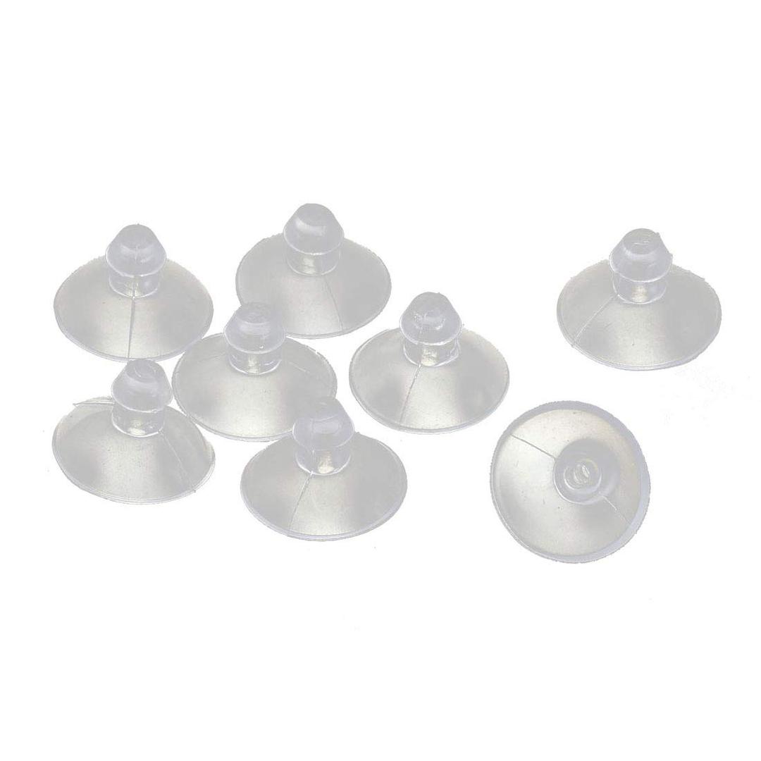 2 x uxcell Rubber Home Desk Glass Transparent Anti-Collision Suction Cups Sucker Hanger Pads (Pack of 8)