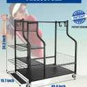 Mythinglogic Golf Storage Garage Organizer, Golf Bag Storage Stand and Other Golfing Equipment Rack, Extra Storage Rack for Golf Clubs