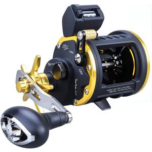 Sougayilang Line Counter Fishing Reel Conventional Level Wind Trolling Reel (Left Handed)