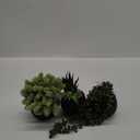 Winlyn Set of 3 Artificial Succulent Plants in Black Concrete Pots Faux Aloe Hops String of Pearls Potted Plants Small Fake Plants Desk Plants for Home Office Desk Kitchen Bathroom Shelf Windowsill