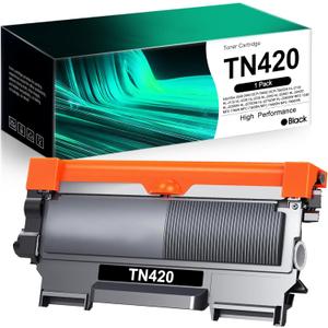 Snowflake TN420 TN-420 Black Toner Cartridge Compatible TN420 Toner Replacement for Brother Intellifax 2840 Intellifax 2940 DCP-7060D DCP-7065DN HL-2130 HL-2132 Printer (1 Black)., FBA-TN420-1BK