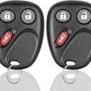 Keyless Entry Car Key Fob Replacement for 2003-2007 Chevy Chevrolet Silverado Tahoe Avalanche Equinox SSR Suburban/GMC Sierra Yukon/Cadillac Escalade/Hummer H2 for LHJ011 (2 Pack)