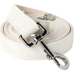 DOGWONG Cotton Hemp Dog Leash, Heavy-Duty White Dog Leash for Small Medium Large Dogs