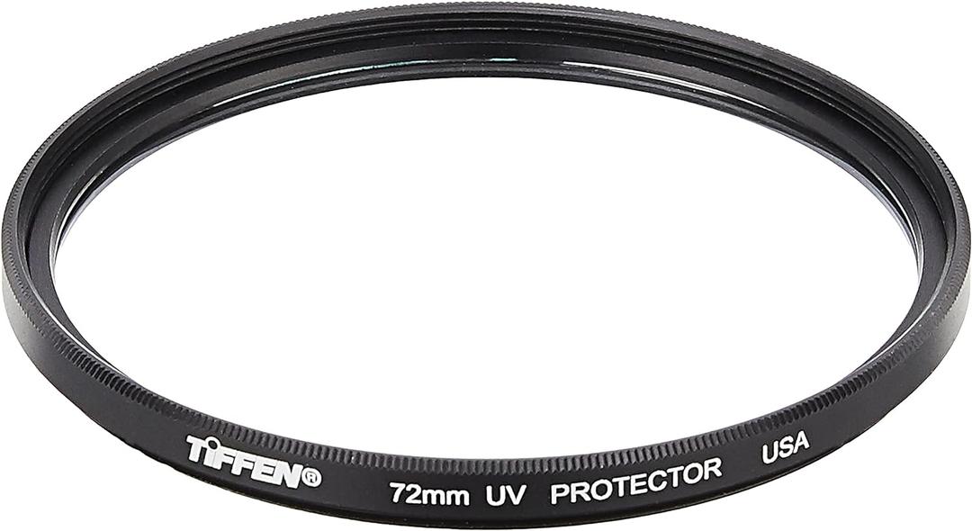 Tiffen 72UVP Slim 72mm UV Protection Filter for Camera Lens, Clear Optical Glass, Impact Resistant