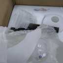 Gold Wall Sconces Set of Two 2-Light Modern Wall Light 3.93"(W)*15.4"(H) Bathroom Vanity Light Milky White Glass