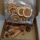 50 Pcs Dried Orange Slices Ornaments Set with Pinecones Cinnamon and Hemp Rope, Dried Orange Slices for Christmas Tree DIY Crafts Home Decorating, Christmas Tree Decorations