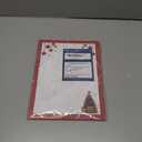 Red Bulbs & Christmas Tree Stationery Paper - 50 Sheets of Letterhead for Winter & Holiday Events