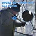 Waterproof Winter Work Gloves Men Women,Cold Weather Insulated Work Gloves Thermal Liner Superior Grip Latex Coating Warm for Outdoor (Small-2 Pairs, Sky Blue)