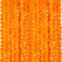 Giegxin 15 Pack Marigold Garland for Decoration 5 ft Long Strands Faux Artificial Marigold Flowers for Dia De Los Muertos Diwali Indian Wedding Party Decorations(Light Orange)