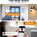 Light Bulb Camera 1080P Full-Color Night Vision, Motion Detection & Alarm Notifications Two-Way Audio, Alexa Compatibility & Cloud Storage Support Porch Lighting