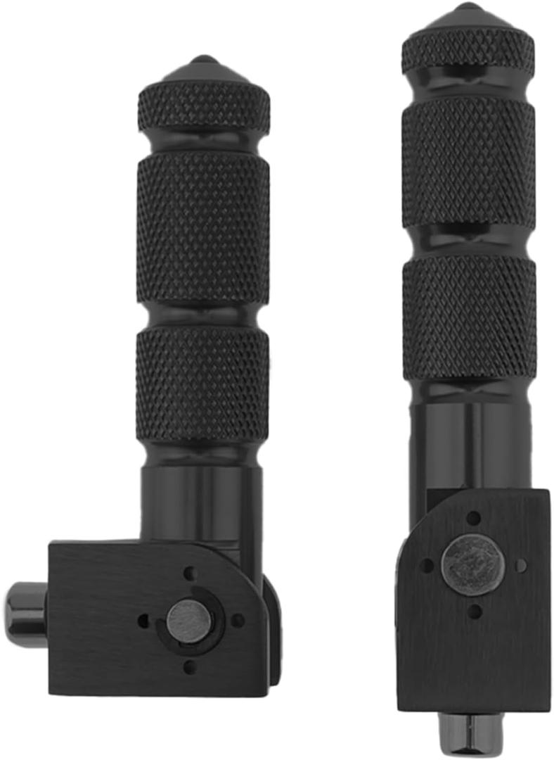 Windance Motorcycle Bicycle Passenger Foot Pegs M8 8mm Anti-Skid Footrests Pedals Fit for Honda Kawasaki Yamaha Ducati Suzuki BMW Motorcycle Scooters Bicycle Electric Bike (Black)