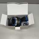 AILIHEN C8 Headphones Wired, On-Ear Kids Headphones with Microphone and Volume Control Foldable Corded Stereo 3.5mm Headset for School Teens Smartphones Chromebook Laptop Tablets Travel (Black Blue) (Medium)